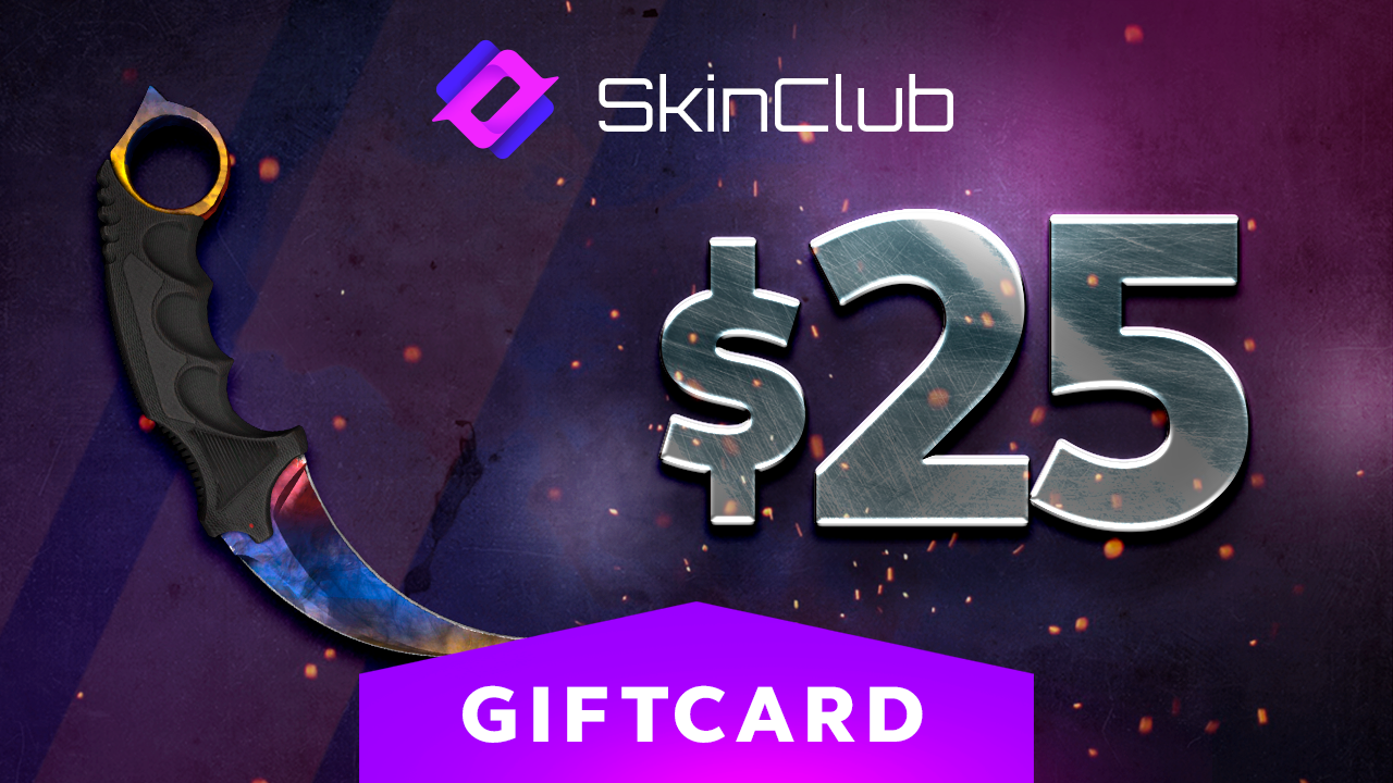 Skin.Club $25 Gift Card, $29.01