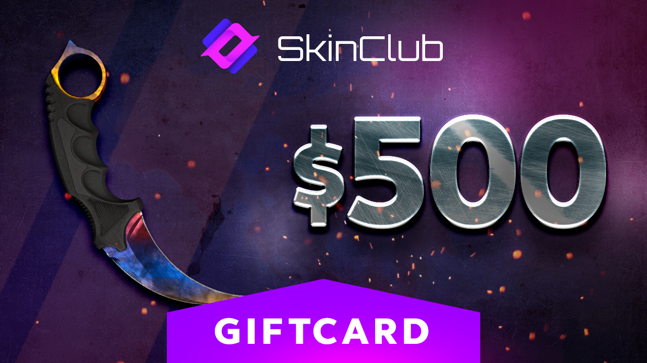 Skin.Club $500 Gift Card, $578.08