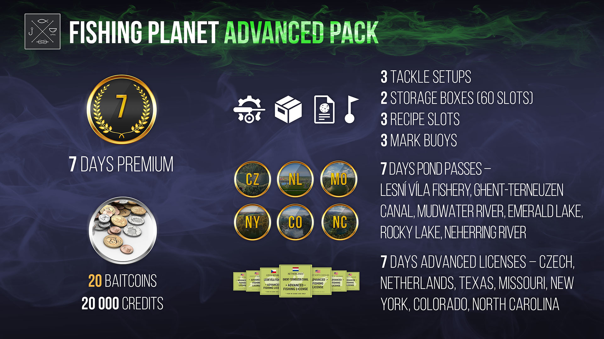 Fishing Planet - Advanced Pack DLC EU v2 Steam Altergift, $26.25