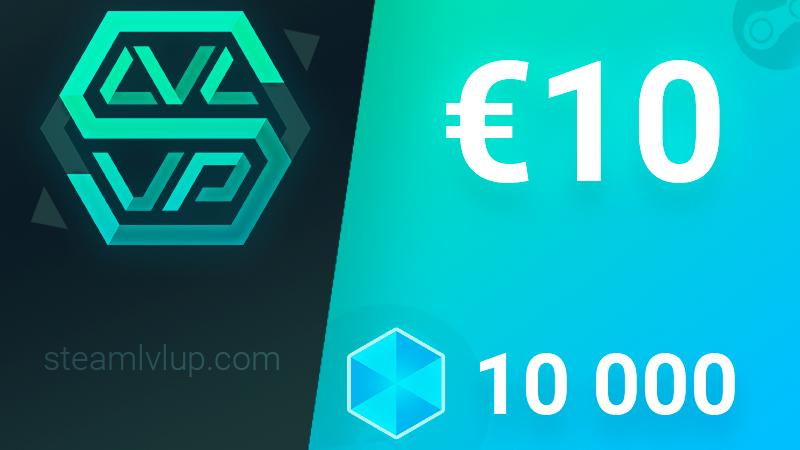 SteamlvlUP €10 Gift Code, $10.54