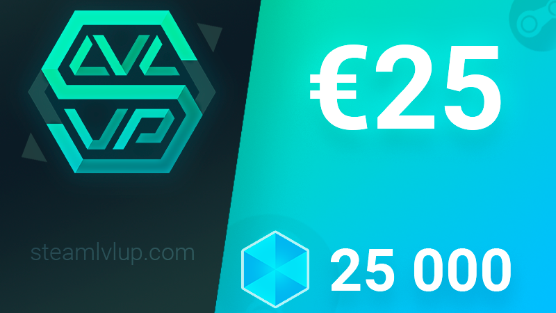 SteamlvlUP €25 Gift Code, $26.1