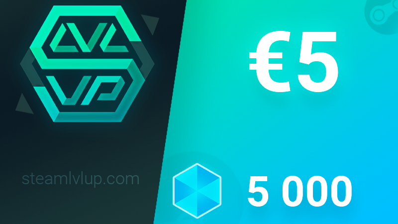 SteamlvlUP €5 Gift Code, $5.36