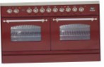 ILVE PDN-120FR-MP Red Kitchen Stove, type of oven: electric, type of hob: gas