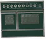 ILVE QDC-90FW-MP Green Kitchen Stove, type of oven: electric, type of hob: combined