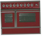ILVE QDC-90FW-MP Red Kitchen Stove, type of oven: electric, type of hob: combined