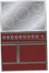 ILVE QDCI-90-MP Red Kitchen Stove, type of oven: electric, type of hob: electric