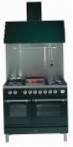 ILVE PDN-100B-VG Green Kitchen Stove, type of oven: gas, type of hob: combined