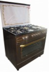 Fresh 90x60 NEW JAMBO brown st.st. top štedilnik, Vrsta pečice: plin, Vrsta kuhališča: plin