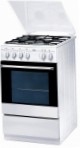 Mora MKN 57126 FW Estufa de la cocina, tipo de horno: eléctrico, tipo de encimera: gas
