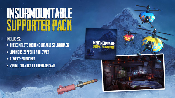 Insurmountable - Supporter Pack DLC Steam CD Key, $5.64