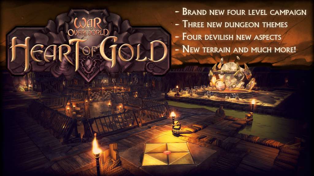 War for the Overworld - Heart of Gold DLC Steam CD Key, $3.68