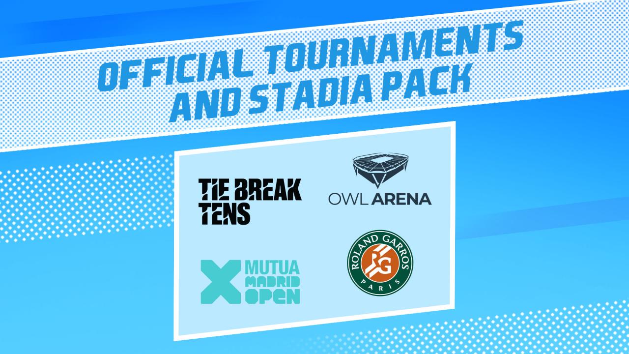 Tennis World Tour 2 - Official Tournaments and Stadia Pack DLC Steam CD Key, $10.16